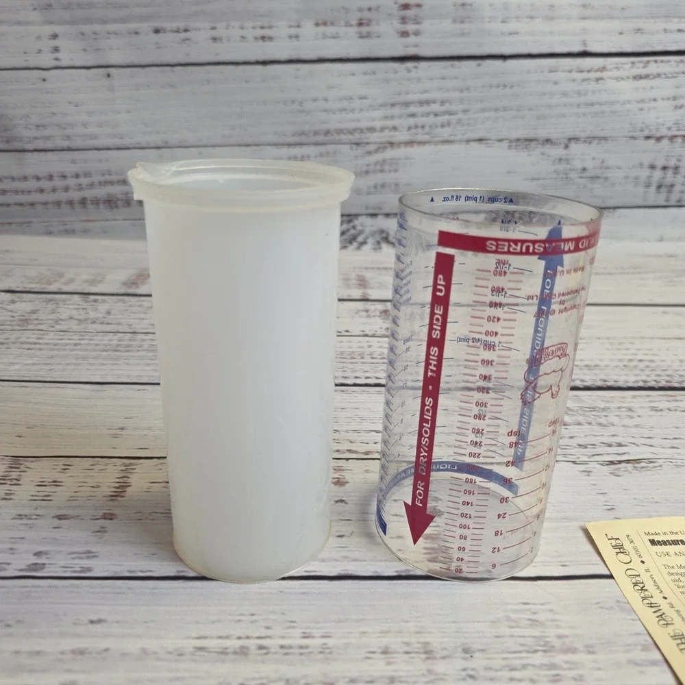 Pampered Chef Measure-All Cup 2225 Adjustable Liquid Dry Measuring Tool 2 Cup